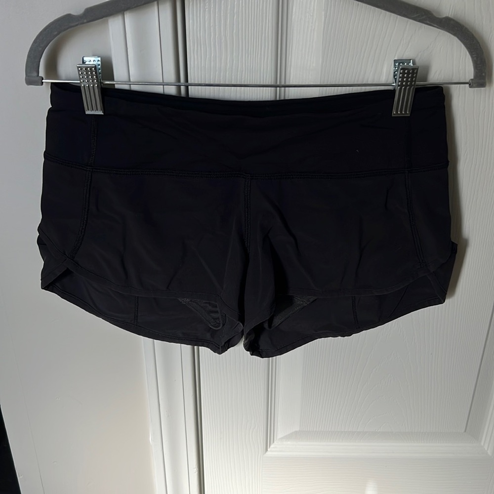 Black Lululemon Speedup Shorts